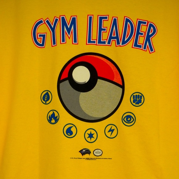 Vintage Pokemon TCG Gym Leader Tee XL - Picture 4 of 5
